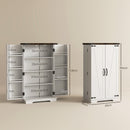 HOMCOM Kitchen Cupboard Pantry Cabinet with Adjustable Shelves White