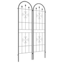 Outsunny Set of 2 Metal Trellis for Climbing Plants, Arrow Design