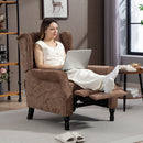 HOMCOM Manual Reclining Armchair Recliner with Footrest