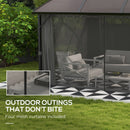Outsunny 4 X 3(m) Polycarbonate Gazebo For Lawn, Yard, Patio, Deck