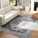 HOMCOM Flannel Non-Slip Washable Rug for Living Room,