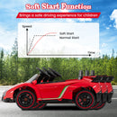 4WD Kids Ride On Sports Car Lamborghini with Taillights-Red
