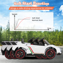 4WD Kids Ride On Sports Car Lamborghini with Taillights-White