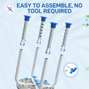 HOMCOM 360 Degree Swivel Shower Stool with Non-Slip Feet for Disabled