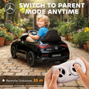 AIYAPLAY Kids Electric Car Licensed Mercedes AMG, 12V Ride On Car, Black