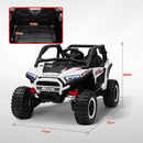 AIYAPLAY 2 Seater 24V 7AH Ride on Truck w/ Spring Suspension - White