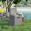 Outsunny Car Refrigerator 12V Portable Freezer For Camping, Light Green