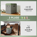 Outsunny Car Refrigerator 12V Portable Freezer For Camping, Light Green
