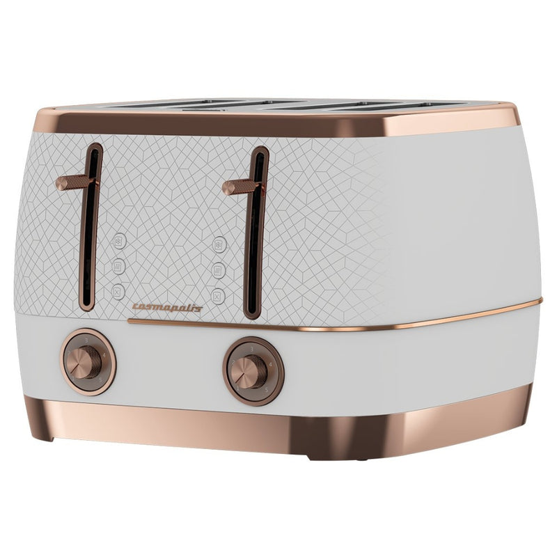 Beko Cosmopolis 4 Slice Retro Toaster - White