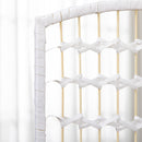 HOMCOM 3 Panel Folding Room Divider, Freestanding Privacy Screen, White