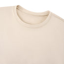 Comfortable Short Sleeve Loungewear Set - Cream