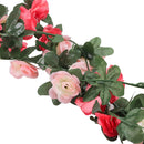 Lifeideas 4 Pack Artificial Flower Fake Silk Peony Hanging Vine Garland