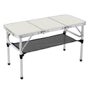 Breeins 60cm/90cm Folding Camping Table with Carrying Handle