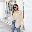 Elegant Cross Front Shawl Wrap