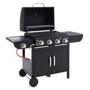 5-Burner Outdoor Gas Burner with Side Burner Gas Gill