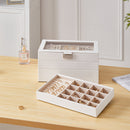Sheonly 4-Tier Jewellery Storage Box with Transparent Lid
