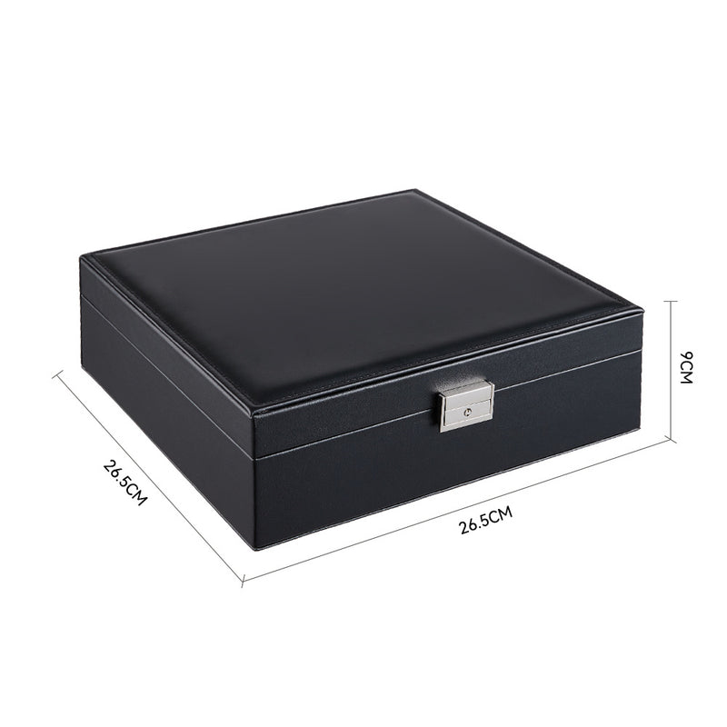 Sheonly Double Tier Travel Jewelry Storage Box