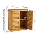 TheHotSale Outdoor Solid Wood Storage Cabinet Garden Tool Shed