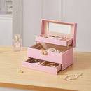 Sheonly Lockable Jewellery Storage Box with Drawer