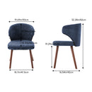 Livingandhome Set of 2 Upholstered Dining Chairs