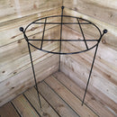 80cm X 45cm Large Cottage Heavy Duty Black Metal Herbaceous Garden Plant Support Grow Through