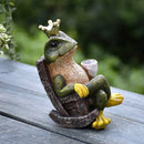Lifeideas Frog Prince Figurine Resin Tabletop Ornament