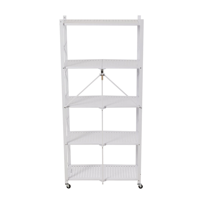 Livingandhome 5-Tier Freestanding Metal Storage Unit