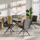 Livingandhome Set of 2 Plush Armless Bar Stools