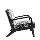 Livingandhome Velvet Upholstered Armchair