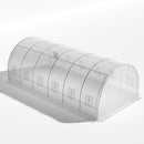 Breeins White Outdoor Walk-in Tunnel Greenhouse With Steel Frame