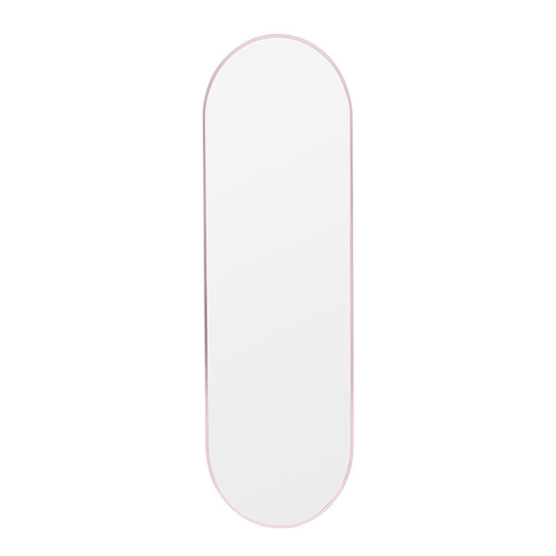 Livingandhome Modern Oval Metal Full Length Wall Mirror Rose Gold