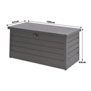 Garden Sanctuary 350L Metal Outdoor Garden Storage Box Lockable