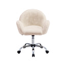 Livingandhome Comfy Plush Swivel Office Chair Adjustable Height