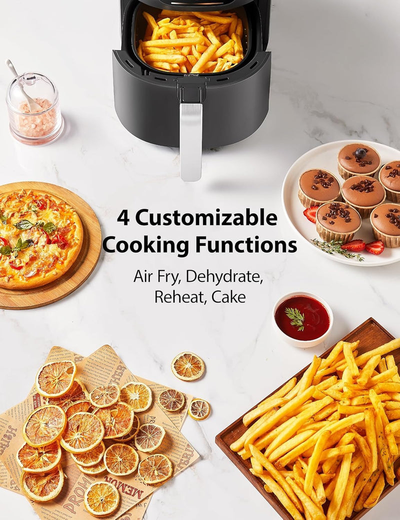 Toshiba 5.2L Air Fryer with Heat-Q Technology, Quick and Easy Meals, 8 Preset Menus