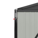 Breeins 8x5.7FT Metal Apex Roof Garden Storage Shed