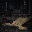 Outsunny Life Size Halloween Animated Crawling Mummy with Glowing LED Eyes