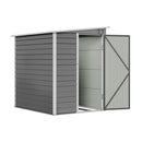 Breeins 4.6 X 6FT Outdoor Metal Pent Roof Garden Storage Shed