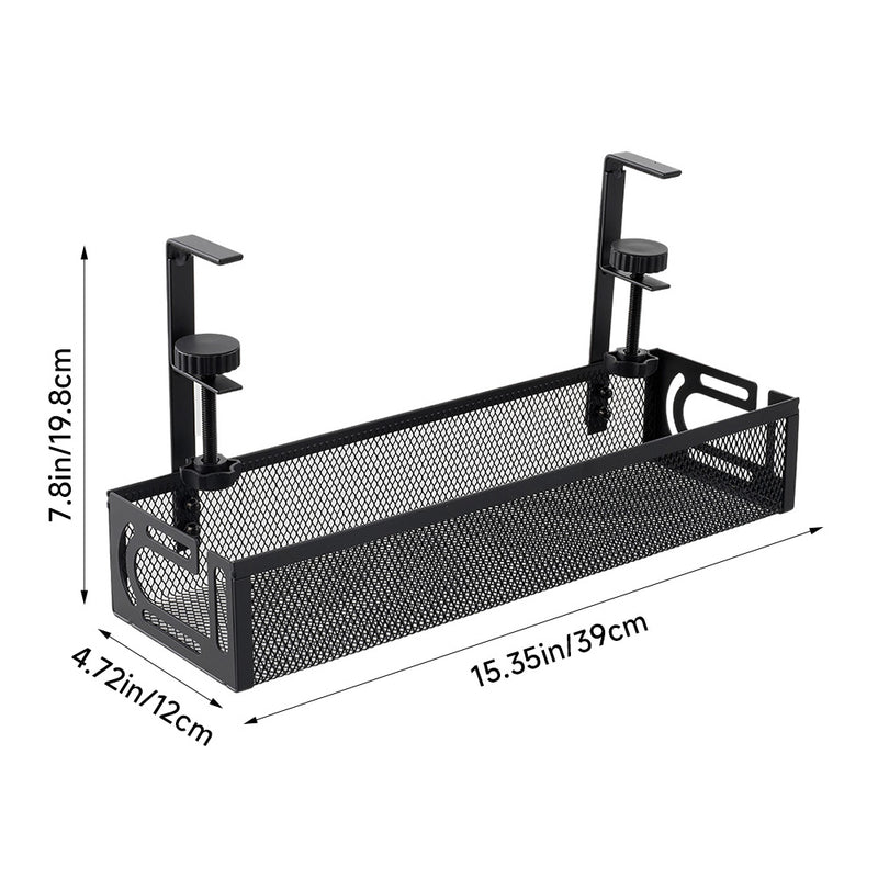Livingandhome Desk Mounted Cable Storage Organizer