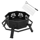 Breeins Heavy Duty Wood Burning Octagonal Fire Pit