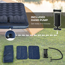 Outsunny King Inflatable Mattress with Hand Pump, Pillows, 203 x 152 x 22cm
