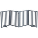 Kidkid 4 Panel Wooden Foldable Freestanding Pet Gate