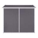 Livingandhome Outdoor Plastic Garden Storage Shed 6x4ft / 8x4ft Lockable