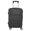 Livingandhome 3PCS Lockable Travel Suitcase Set