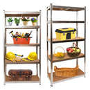 Set of 2 Garage Shelving 90cm Wide & 180cm High Heavy Duty 5 Tier Multipurpose Metal Racking Unit  / Warehouse Shelving Storage