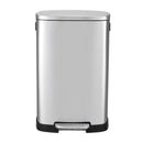 Lifeideas 50L Stainless Steel Step Open Trash Can
