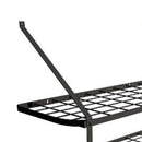 Lifeideas Wall-Mounted 2 Tiers Pan Rack Pot Holders Storage with 10 Hooks Black