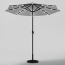 Livingandhome Outdoor Solar 24 LED Lights Patio With Crank For Patio Market With Base