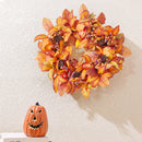 Artificial Pumpkin Maple Leaf Wreath