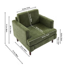 Livingandhome Minimalist Mid-Century Accent Armchair