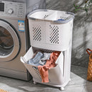 Lifeideas Rolling Laundry Hamper With 3 Compartments
